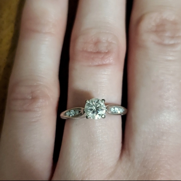 Gabriel & Co. Jewelry - 14K White Gold Diamond Engagement Ring